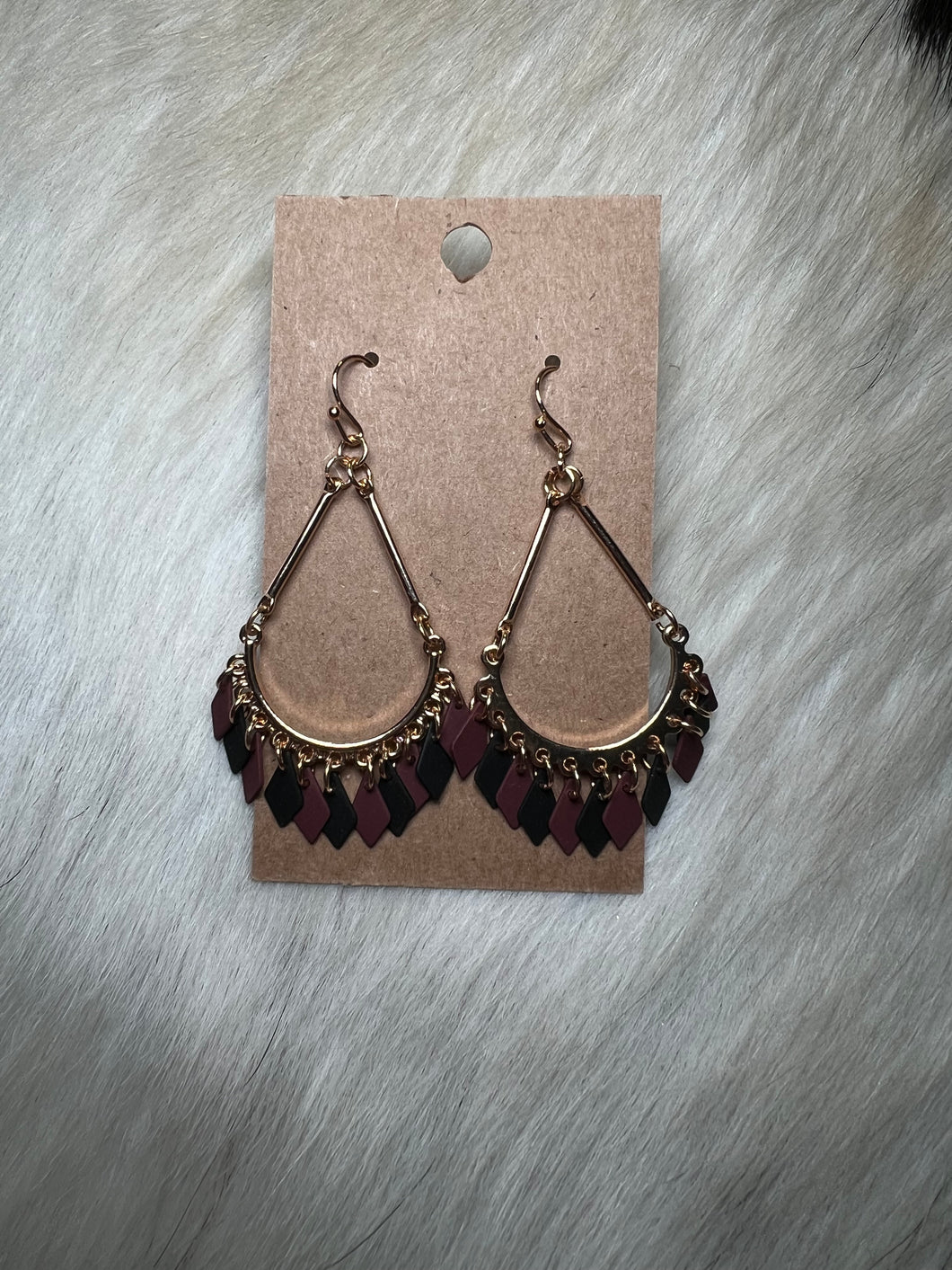 Women's Maroon & Gold-Plated Enamelled Peacock Shaped Drop Earrings -  Anikas Creation - Maroon / Free Size | Women's earrings, Earrings, Drop  earrings