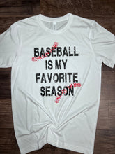 Load image into Gallery viewer, Baseball is my Favorite Season Rhinestone Tee
