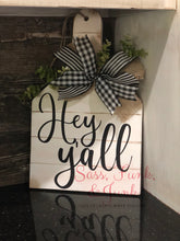 Load image into Gallery viewer, Hey Y&#39;all Cow Tag Hanger
